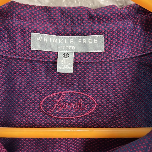 Foxcroft Wrinkle free fitted size 16 - Picture 3 of 5